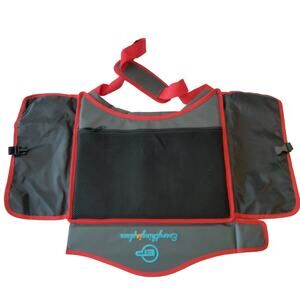 Everything In Place Kids Travel Car  LapTray Organizer Black Red